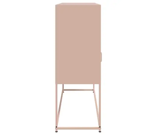 Kumode, Rozā, 100,5X39X107 Cm, Tērauds Vidaxl