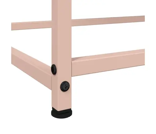 Kumode, Rozā, 100,5X39X107 Cm, Tērauds Vidaxl