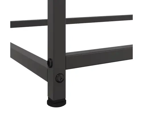 Kumode, Melna, 100,5X39X107 Cm, Tērauds Vidaxl