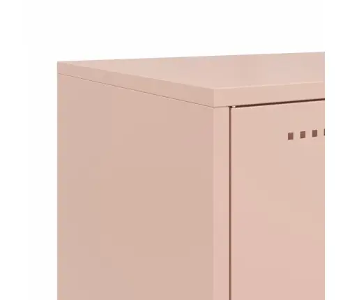 Šoninė Spintelė, Rožinės Spalvos, 100,5X39X107cm Plienas