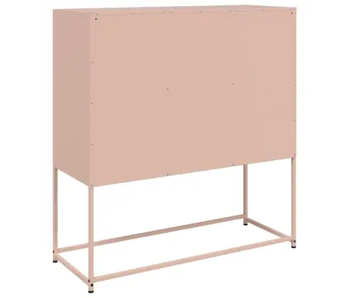 Šoninė Spintelė, Rožinės Spalvos, 100,5X39X107cm Plienas