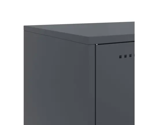 Kumode, Antracītpelēka, 100,5X39X107 Cm, Tērauds Vidaxl