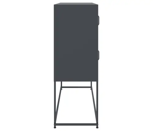 Kumode, Antracītpelēka, 100,5X39X107 Cm, Tērauds Vidaxl