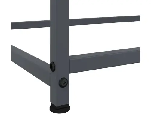 Kumode, Antracītpelēka, 100,5X39X107 Cm, Tērauds Vidaxl