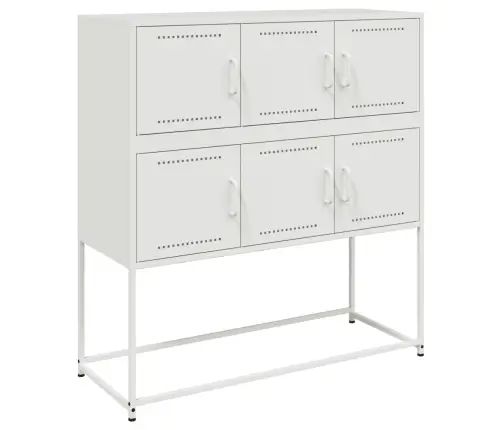 Puhvetkapp, Valge, 100,5X39X107 cm Teras