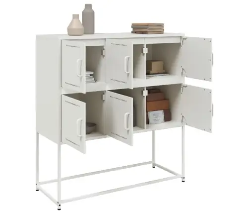 Puhvetkapp, Valge, 100,5X39X107 cm Teras