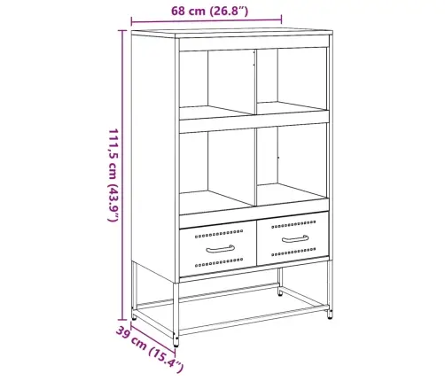 Augstais Skapītis, Rozā, 68X39X111,5 Cm, Tērauds Vidaxl Augstais Skapītis, Rozā, 68X39X111,5 Cm, Tērauds Vidaxl
