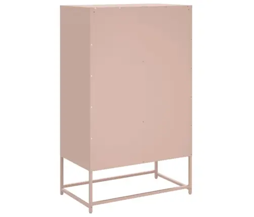 Augstais Skapītis, Rozā, 68X39X111,5 Cm, Tērauds Vidaxl Augstais Skapītis, Rozā, 68X39X111,5 Cm, Tērauds Vidaxl