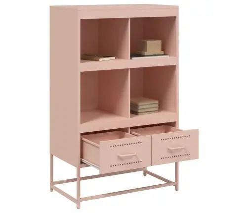 Augstais Skapītis, Rozā, 68X39X111,5 Cm, Tērauds Vidaxl Augstais Skapītis, Rozā, 68X39X111,5 Cm, Tērauds Vidaxl