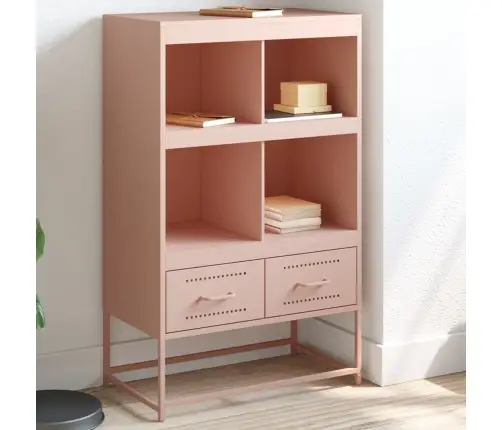 Augstais Skapītis, Rozā, 68X39X111,5 Cm, Tērauds Vidaxl Augstais Skapītis, Rozā, 68X39X111,5 Cm, Tērauds Vidaxl