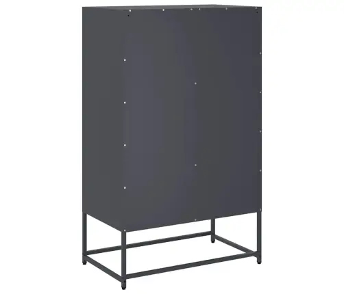 Augstais Skapītis Pelēks 68X39X111,5 Cm, Tērauds Vidaxl