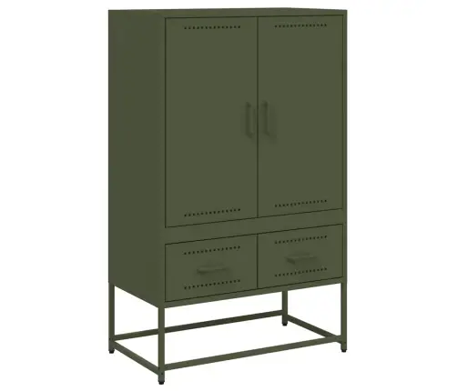 Komoda, Alyvuogių Žalios Spalvos, 68X39X111,5 cm Plienas