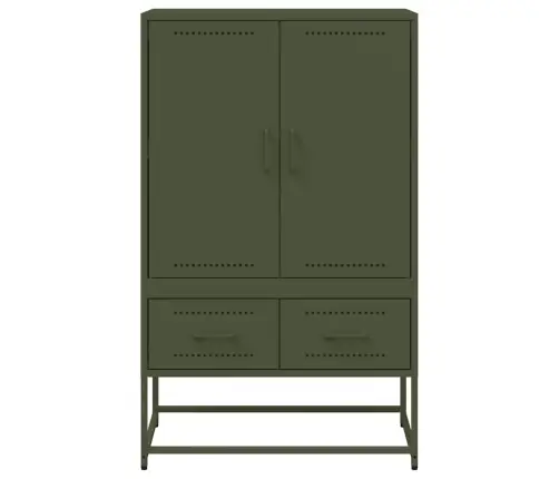 Komoda, Alyvuogių Žalios Spalvos, 68X39X111,5 cm Plienas