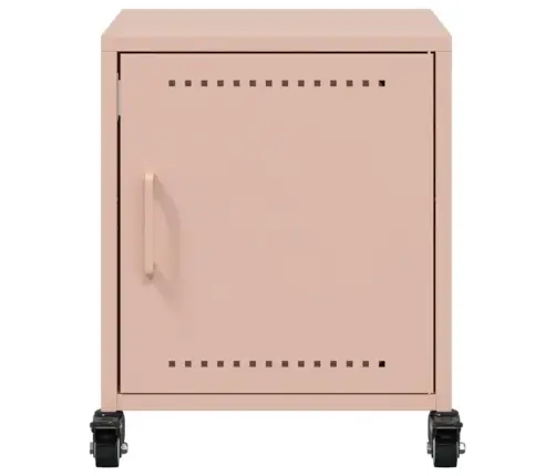 Naktinė Spintelė, Rožinės Spalvos, 36X39X60,5cm Plienas Naktinė Spintelė, Rožinės Spalvos, 36X39X60,5cm Plienas