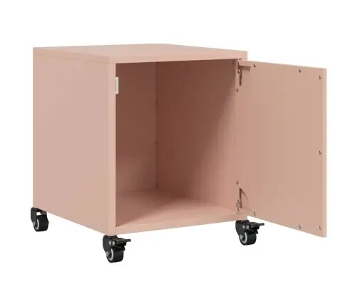 Naktinė Spintelė, Rožinės Spalvos, 36X39X60,5cm Plienas Naktinė Spintelė, Rožinės Spalvos, 36X39X60,5cm Plienas