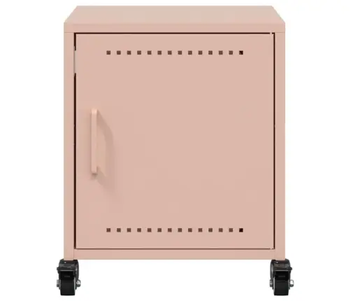 Naktsskapīši, 2 Gab., Rozā, 36X39X43,5 Cm, Tērauds Vidaxl