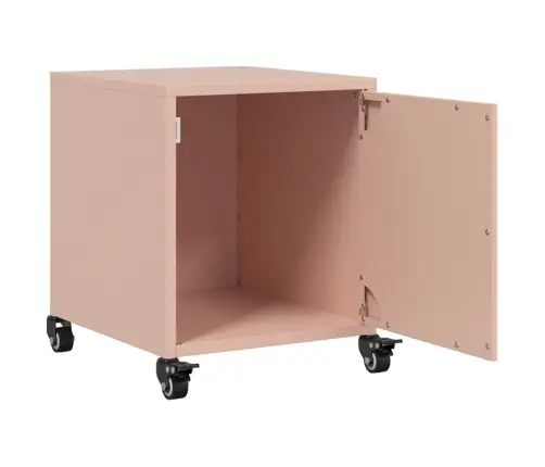 Naktsskapīši, 2 Gab., Rozā, 36X39X43,5 Cm, Tērauds Vidaxl