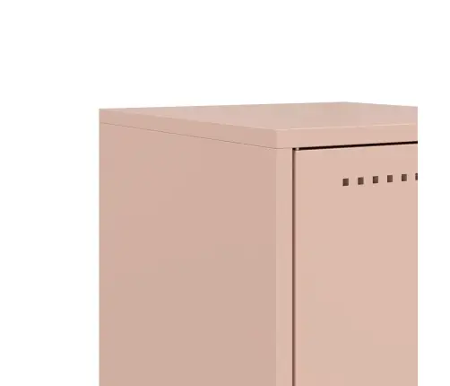 Naktsskapīši, 2 Gab., Rozā, 36X39X43,5 Cm, Tērauds Vidaxl