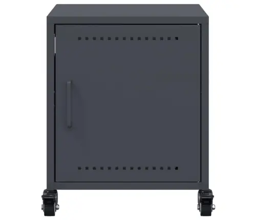 Naktinės Spintelės, 2Vnt., Antracito, 36X39X43,5cm Plienas Naktinės Spintelės, 2Vnt., Antracito, 36X39X43,5cm Plienas