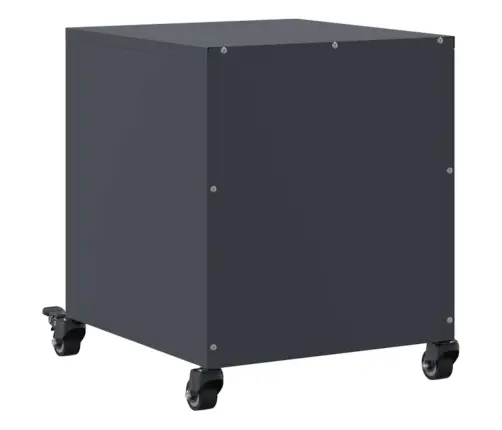 Naktinės Spintelės, 2Vnt., Antracito, 36X39X43,5cm Plienas Naktinės Spintelės, 2Vnt., Antracito, 36X39X43,5cm Plienas