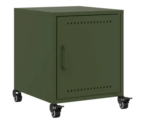 Naktinė Spintelė, Alyvuogių Žalia, 36X39X43,5cm Plienas