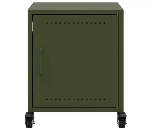 Naktinė Spintelė, Alyvuogių Žalia, 36X39X43,5cm Plienas