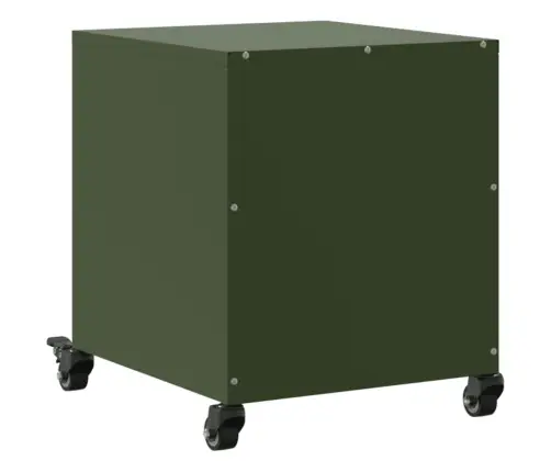 Naktinė Spintelė, Alyvuogių Žalia, 36X39X43,5cm Plienas