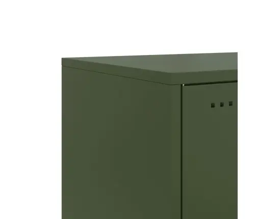 Naktinė Spintelė, Alyvuogių Žalia, 36X39X43,5cm Plienas