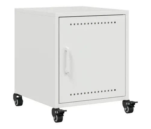 Naktsskapīši, 2 Gab., Balti, 36X39X43,5 Cm, Tērauds Vidaxl