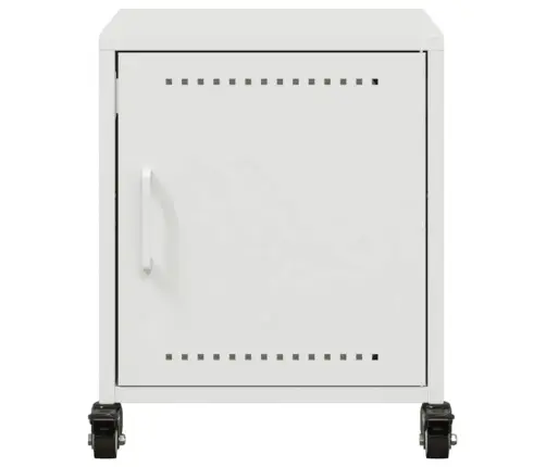 Naktsskapīši, 2 Gab., Balti, 36X39X43,5 Cm, Tērauds Vidaxl