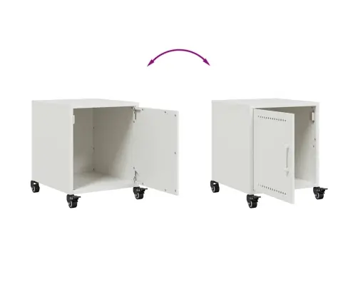 Naktsskapīši, 2 Gab., Balti, 36X39X43,5 Cm, Tērauds Vidaxl