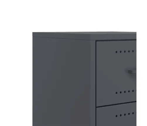 Naktsskapītis, Antracītpelēks, 36X39X43,5 Cm, Tērauds Vidaxl