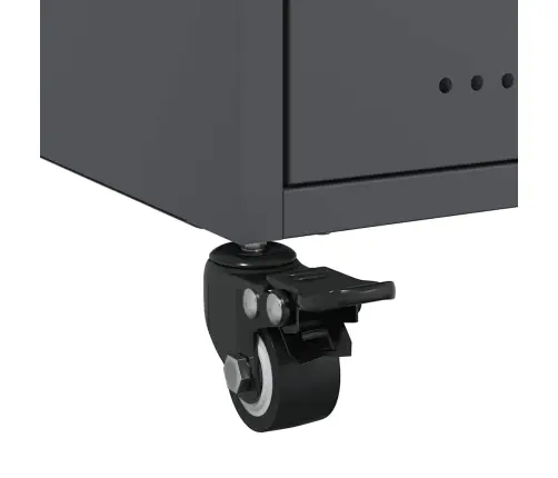 Naktsskapītis, Antracītpelēks, 36X39X43,5 Cm, Tērauds Vidaxl