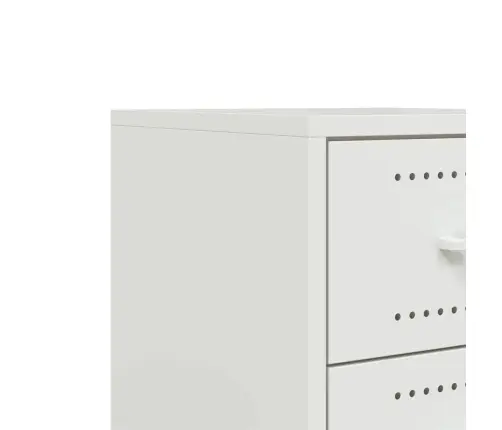 Naktinė Spintelė, Baltos Spalvos, 36X39X43,5cm Plienas