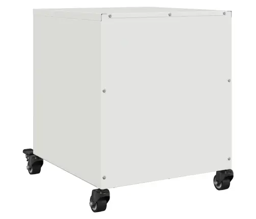 Naktinės Spintelės, 2Vnt., Baltos, 36X39X43,5cm Plienas