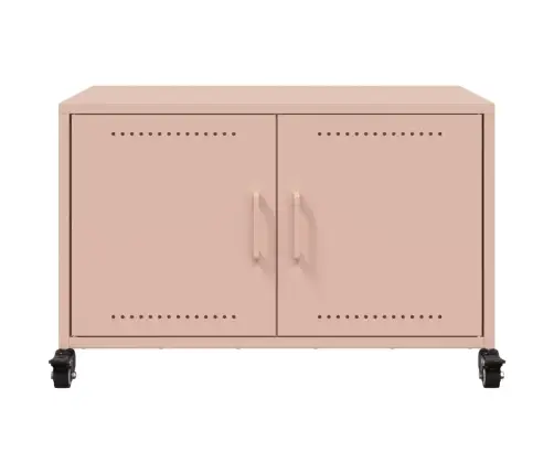 Naktsskapītis, Rozā, 68X39X43,5 Cm, Tērauds Vidaxl