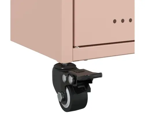 Naktsskapītis, Rozā, 68X39X43,5 Cm, Tērauds Vidaxl