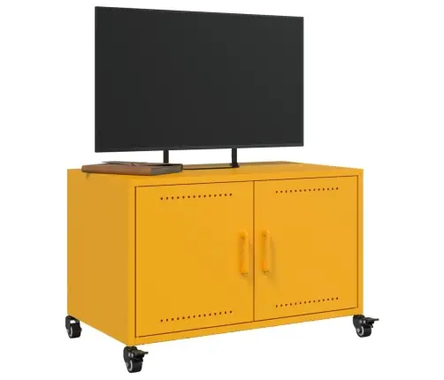 Televizoriaus Spintelė, Garstyčių, 68X39X43,5cm Plienas Televizoriaus Spintelė, Garstyčių, 68X39X43,5cm Plienas