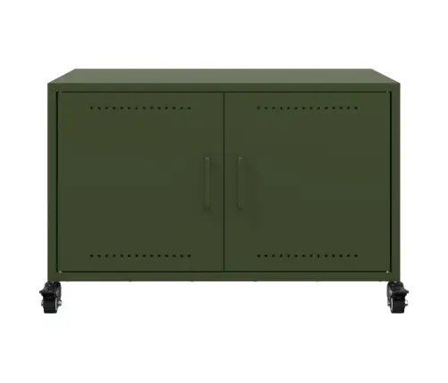 Tv Skapītis, 68X39X43,5 Cm, Tērauds, Olīvu Zaļš Vidaxl Tv Skapītis, 68X39X43,5 Cm, Tērauds, Olīvu Zaļš Vidaxl