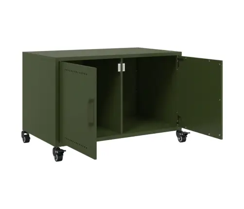 Tv Skapītis, 68X39X43,5 Cm, Tērauds, Olīvu Zaļš Vidaxl Tv Skapītis, 68X39X43,5 Cm, Tērauds, Olīvu Zaļš Vidaxl