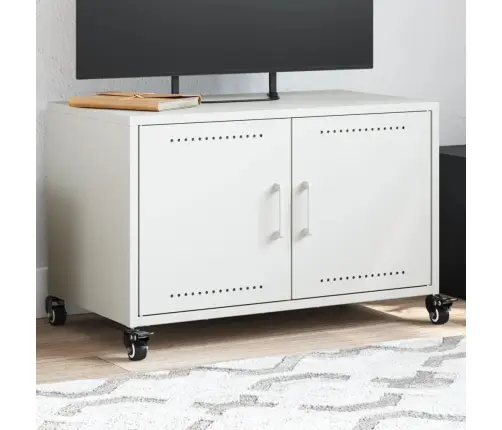 Tv Skapītis, Balts, 68X39X43,5 Cm, Tērauds Vidaxl