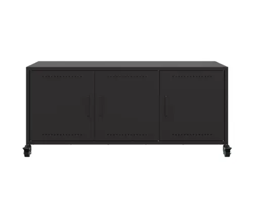 Tv Skapītis, Melns, 100,5X39X43,5 Cm, Tērauds Vidaxl