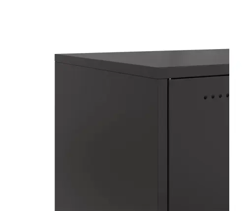 Tv Skapītis, Melns, 100,5X39X43,5 Cm, Tērauds Vidaxl