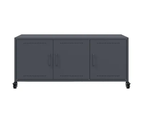 Tv Skapītis, Pelēks, 100,5X39X43,5 Cm, Tērauds Vidaxl