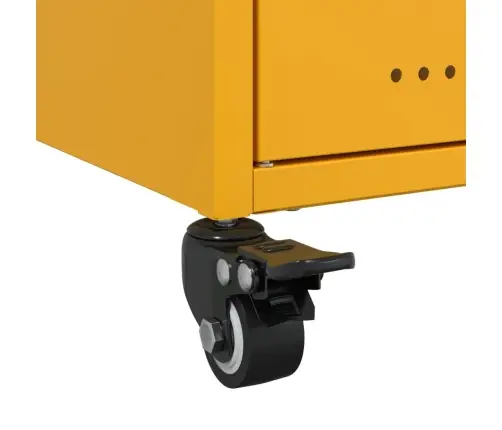 Tv Skapītis, 100,5X39X43,5 Cm, Tērauds, Sinepju Dzeltens Vidaxl