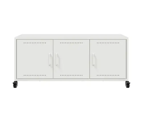 Tv Skapītis, Balts, 100,5X39X43,5 Cm, Tērauds Vidaxl Tv Skapītis, Balts, 100,5X39X43,5 Cm, Tērauds Vidaxl
