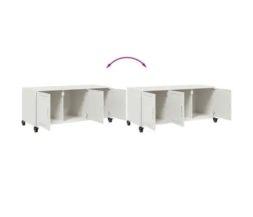 Tv Skapītis, Balts, 100,5X39X43,5 Cm, Tērauds Vidaxl Tv Skapītis, Balts, 100,5X39X43,5 Cm, Tērauds Vidaxl