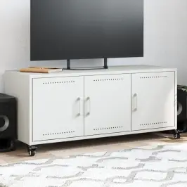 Tv Skapītis, Balts, 100,5X39X43,5 Cm, Tērauds Vidaxl