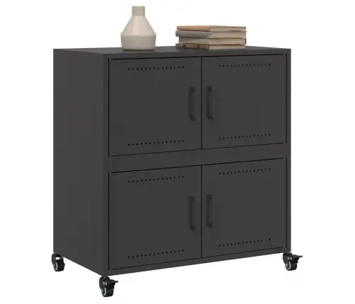 Kumode, Melna, 68X39X72 Cm, Tērauds Vidaxl Kumode, Melna, 68X39X72 Cm, Tērauds Vidaxl