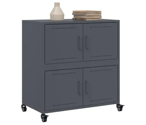 Kumode, Antracītpelēka, 68X39X72 Cm, Tērauds Vidaxl